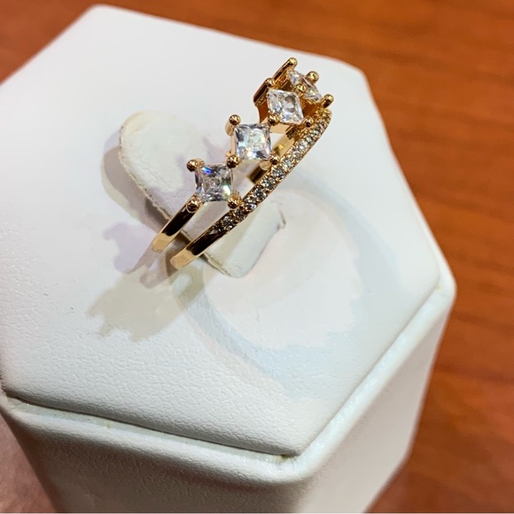 18k yellow gold-plated over base metal size 7 - Picture 5 of 9